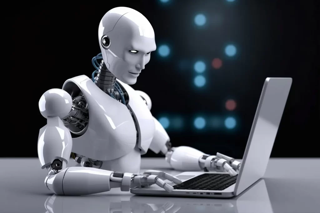robot doing work